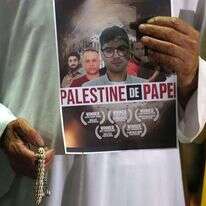 הפגנות תמיכה במחבלים שברחו מכלא גלבוע. | EPA