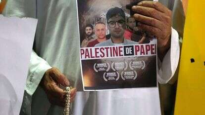 הפגנות תמיכה במחבלים שברחו מכלא גלבוע. | EPA