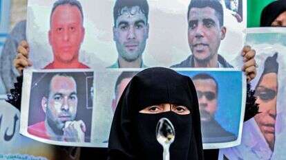 חגיגות בעזה על בריחת המחבלים מכלא גלבוע. | AFP חגיגות בעזה על בריחת המחבלים מכלא גלבוע. | AFP