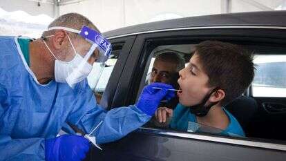 מתחם בדיקות בירושלים. | אוליבייה פיטוסי, פלאש 90