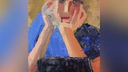 דור, שמן על בד, 2019. אמנית: אביגיל פריד