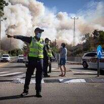 השריפה בהרי ירושלים. | יונתן זינדל, פלאש 90
