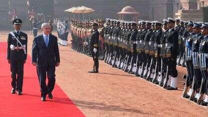 נתניהו בטקס ממלכתי בביקורו בהודו, 2018. | אבי אוחיון, לע"מ