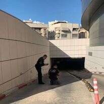 התאונה בחניון. | משטרת ישראל