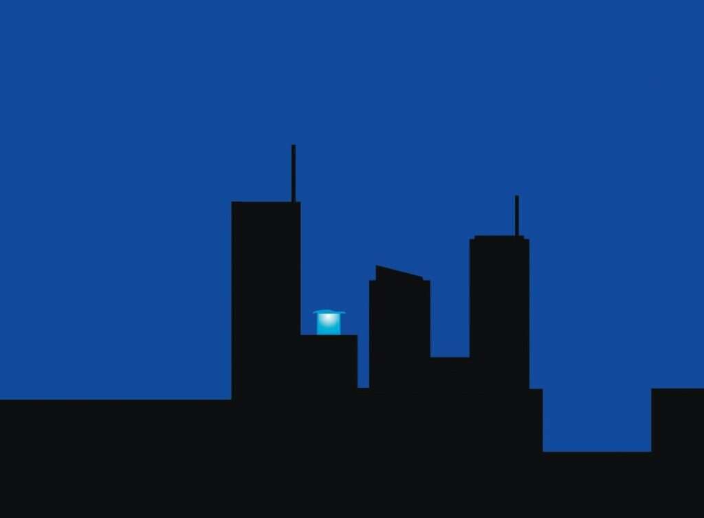 דב אברמסון. סוכה בעיר, 2020 באדיבות דב אברמסון