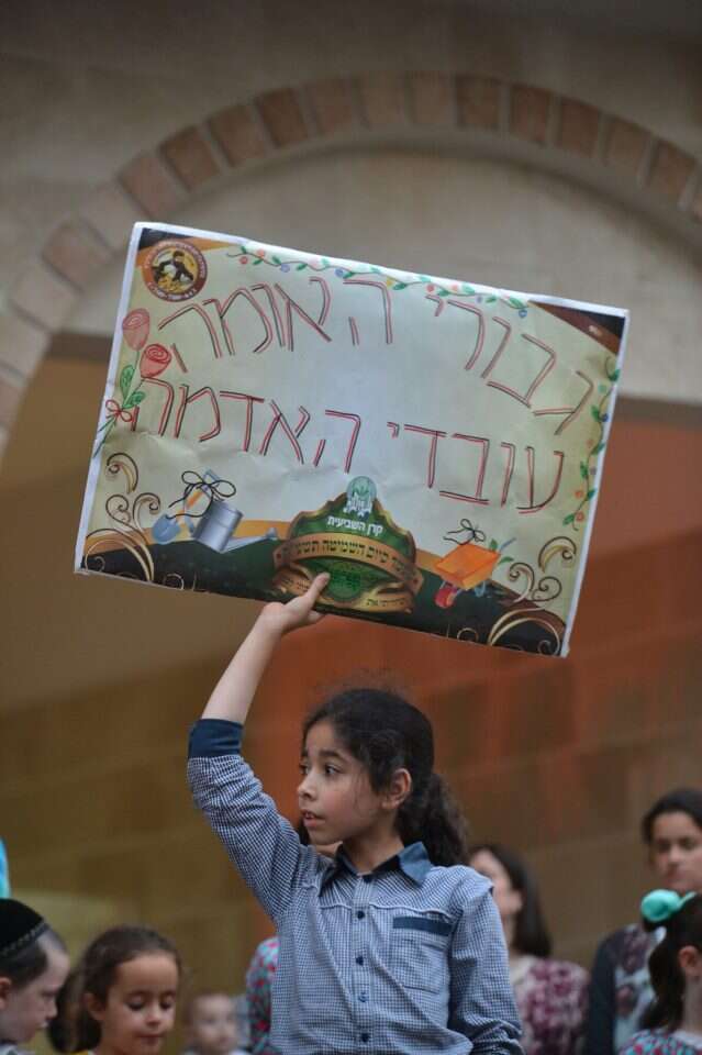 תהלוכה לכבוד החקלאים ששמרו שמיטה, בני ברק 2015. | יוסי זליגר