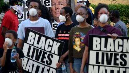 חיקוי מקומם. הפגנה של תנועת "חיי שחורים נחשבים" בוושינגטון | איי.אף.פי