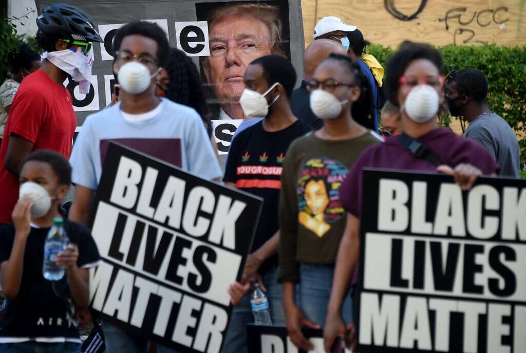 חיקוי מקומם. הפגנה של תנועת "חיי שחורים נחשבים" בוושינגטון | איי.אף.פי