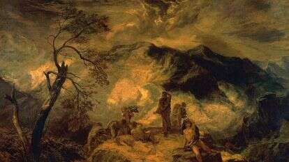 חזון יחזקאל, פול פלקונר, שמן על בד, 1875