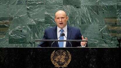 ראש הממשלה בנט בעצרת האו"ם, השבוע. | EPA