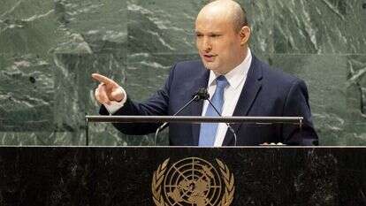 ראש הממשלה נפתלי בנט באו"ם. | EPA