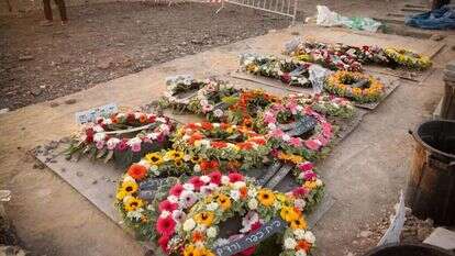 חלקת הקבר המשותפת. | דוד כהן/פלאש90 חלקת הקבר המשותפת. | דוד כהן/פלאש90