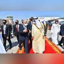 שר החוץ יאיר לפיד נוחת בבחריין. | שלומי אמסלם, לע״מ