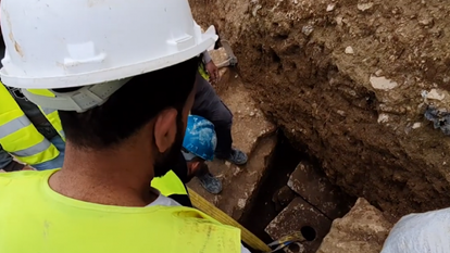 תא השיורתים הפרטי שנחשף. | מסך מתוך הסרטון שצילם גיל מזומן, עיר דוד