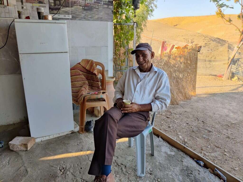 "הקונסול האמריקני היה פה לפני חודשיים". עיד ג'האלין בביתו.