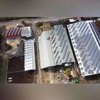 מערכת סולארית על גג של רפת ברמת הגולן.