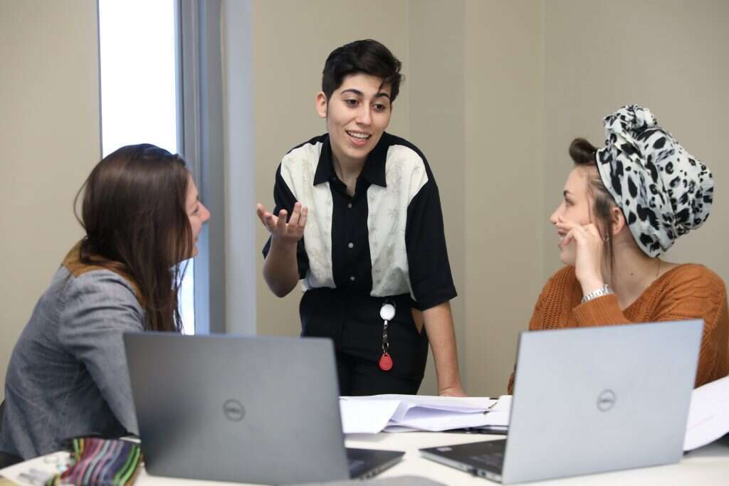 נעם רוקניאן בפקולטה להנדסה בבר אילן. | יוני רייף