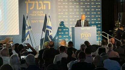 ראש הממשלה בנט בוועידת הגולן של מקור ראשון, היום