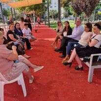 נציגי הקואליציה בביקורם בלוד, אתמול