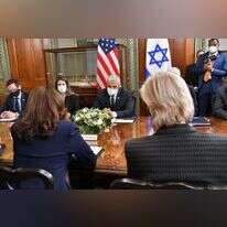 שר החוץ יאיר לפיד נפגש עם סגנית נשיא ארה"ב קמלה האריס. | שלומי אמסלם/לע"מ