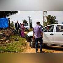 פלסטינים מעוכבים בשטחי היישוב תלם. | אורן בן חקון