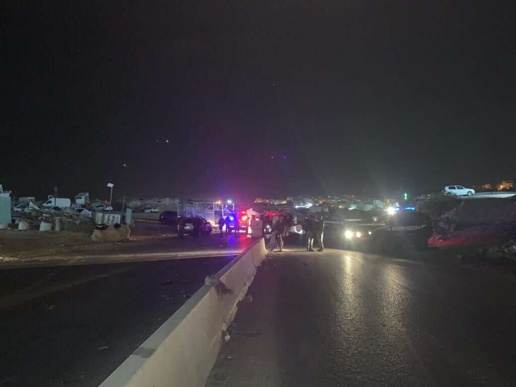 זירת פיגוע דריסה. | דוברות המשטרה