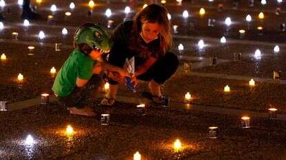 יום הזיכרון ליצחק רבין. | AFP