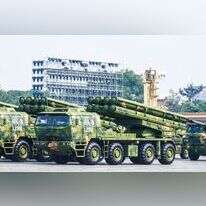 תצוגת טילים המסוגלים לשאת ראש חץ גרעיני, בייג'ינג, 2019. | רויטרס