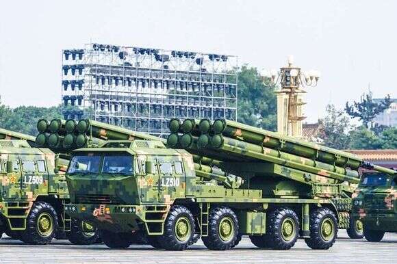 תצוגת טילים המסוגלים לשאת ראש חץ גרעיני, בייג'ינג, 2019. | רויטרס