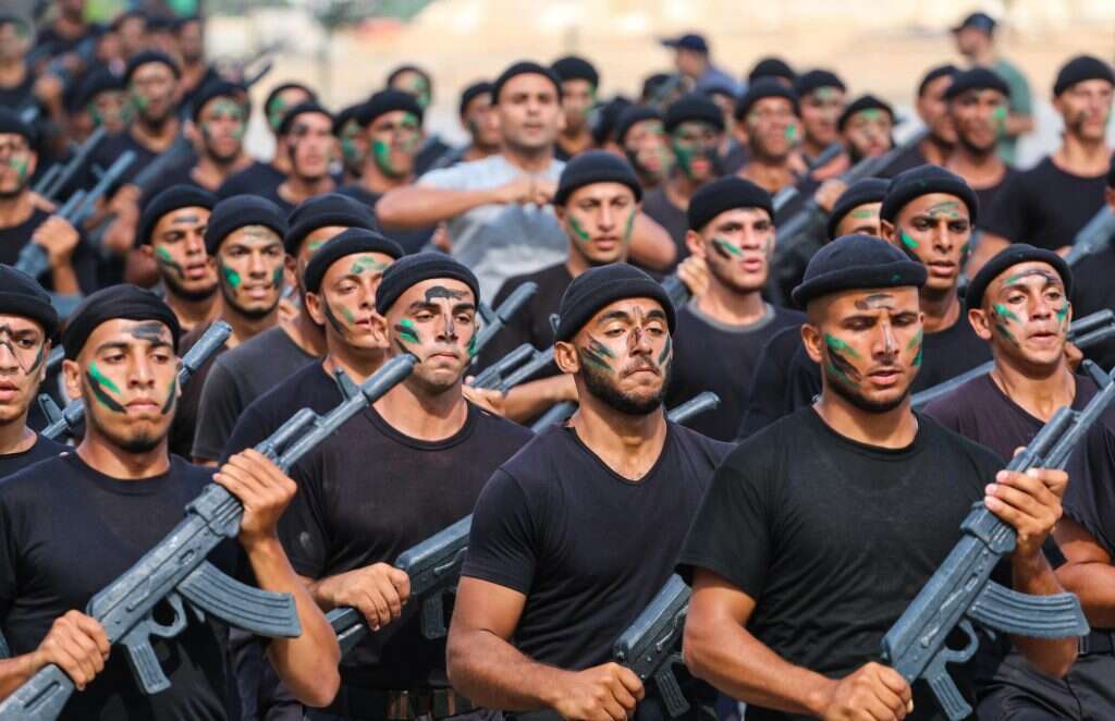 פעילי חמאס בעזה. | גטי אימג'ס פעילי חמאס בעזה. | גטי אימג'ס