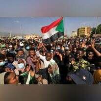 מחאה נגד ההפיכה הצבאית בסודן. | AFP