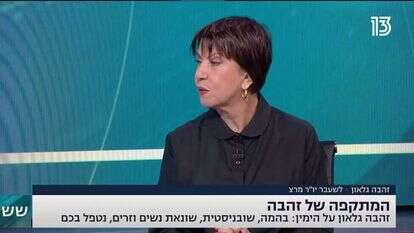 זהבה גלאון מתראיינת אצל אמנון לוי. | מסך, חדשות 13