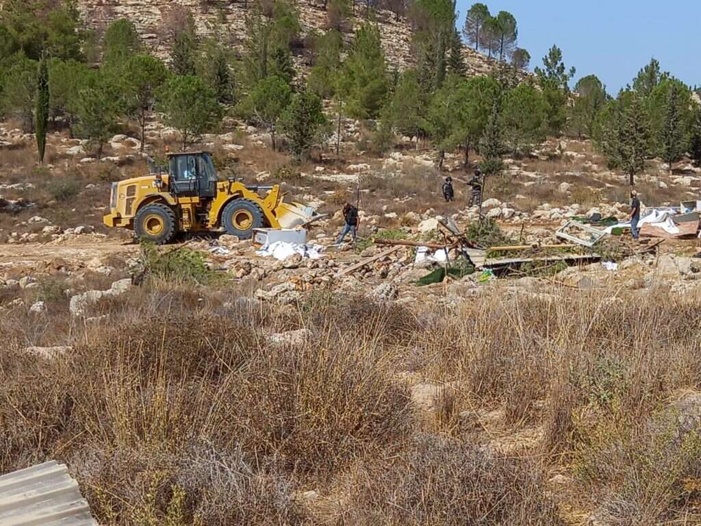 ההרס בגבעת אוהבי יה בגוש עציון. ללא קרדיט ההרס בגבעת אוהבי יה בגוש עציון. ללא קרדיט