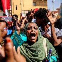 מפגינים בחרטום. | EPA