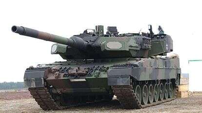 מערכת מעיל רוח על טנק ליאופרד גרמני. | אגף דוברות והסברה,משרד הביטחון