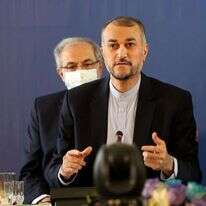 שר החוץ האיראני חוסיין אמיר עבדוללהיאן. | AFP