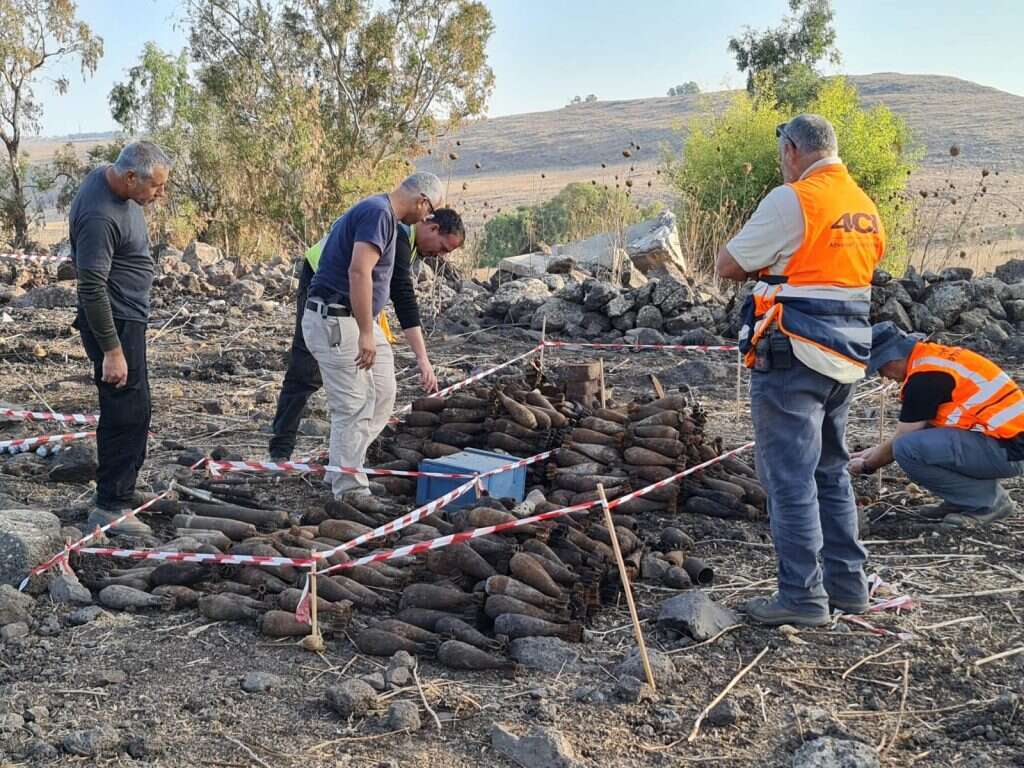הבונקר הסורי שנמצא ברמת הגולן. | הרשות לפינוי מוקשים, משרד הביטחון