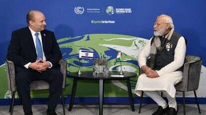 מודי ובנט בוועידת האקלים בגלזגו. | חיים צח/לע"מ