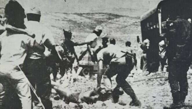 פינוי חברי הקבוצה במהלך הניסיון החמישי באזור ביתר־בתיר, אוגוסט 1970. | ראובן דברת, מתוך כתב העת "מעוז" של תנועת בית"ר