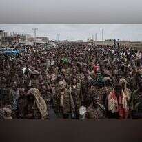 חיילים שבויים של צבא אתיופיה בתיגראי. | AFP