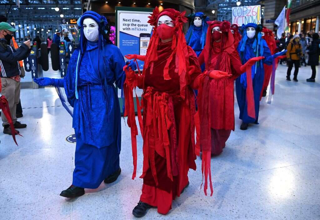 מפגן מחאה של פעילי "מרד ההכחדה". | AFP