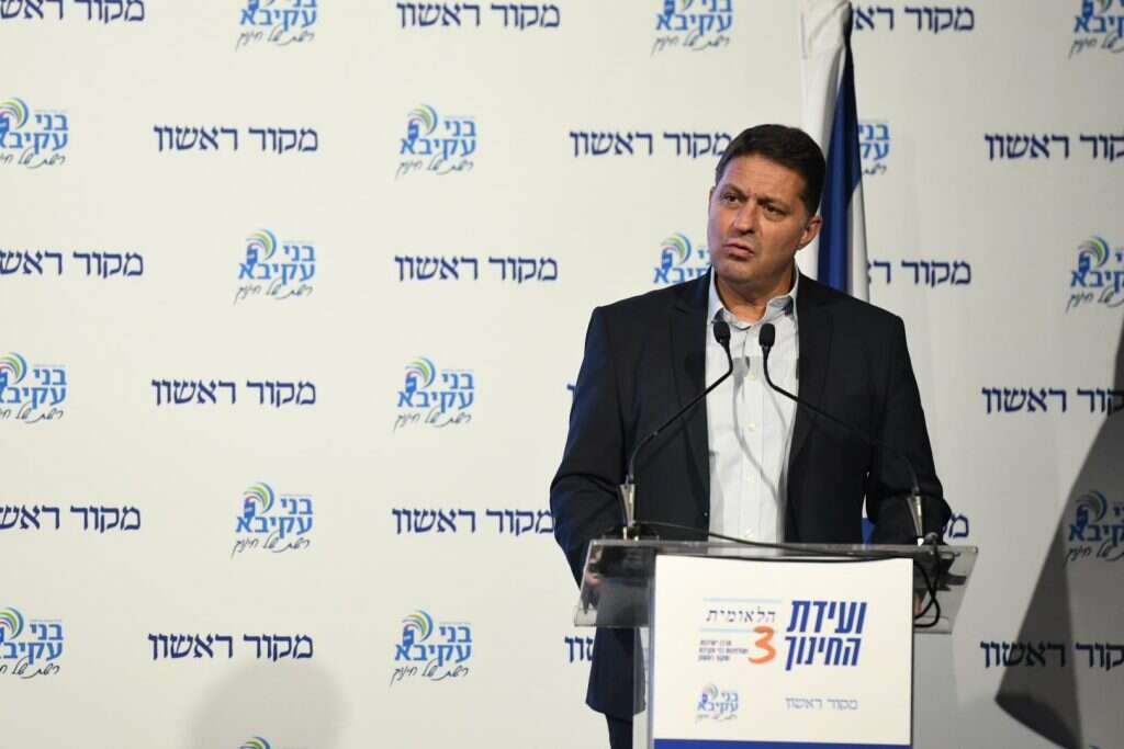 יו"ר מרכז השלטון המקומי, חיים ביבס בוועידת החינוך של מקור ראשון. | שריה דיאמנט