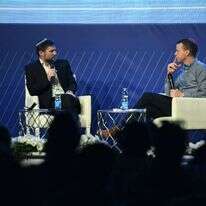 עמית סגל ובצלאל סמוטריץ' בוועידת החינוך של מקור ראשון. | שריה דיאמנט