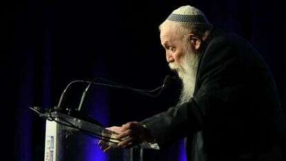 הרב חיים דרוקמן בוועידת החינוך של מקור ראשון. | שריה דיאמנט