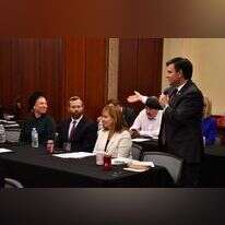 ישראל גנץ ראש מועצת בנימין בביקורו בארה"ב. | Anna Brightwell