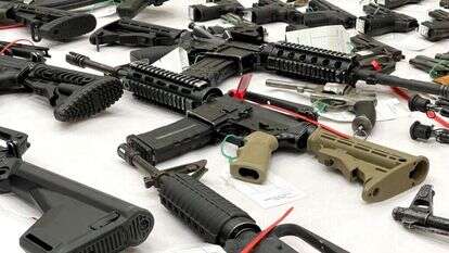 אילוסטרציה. נשקים שתפסה המשטרה. | דוברות המשטרה