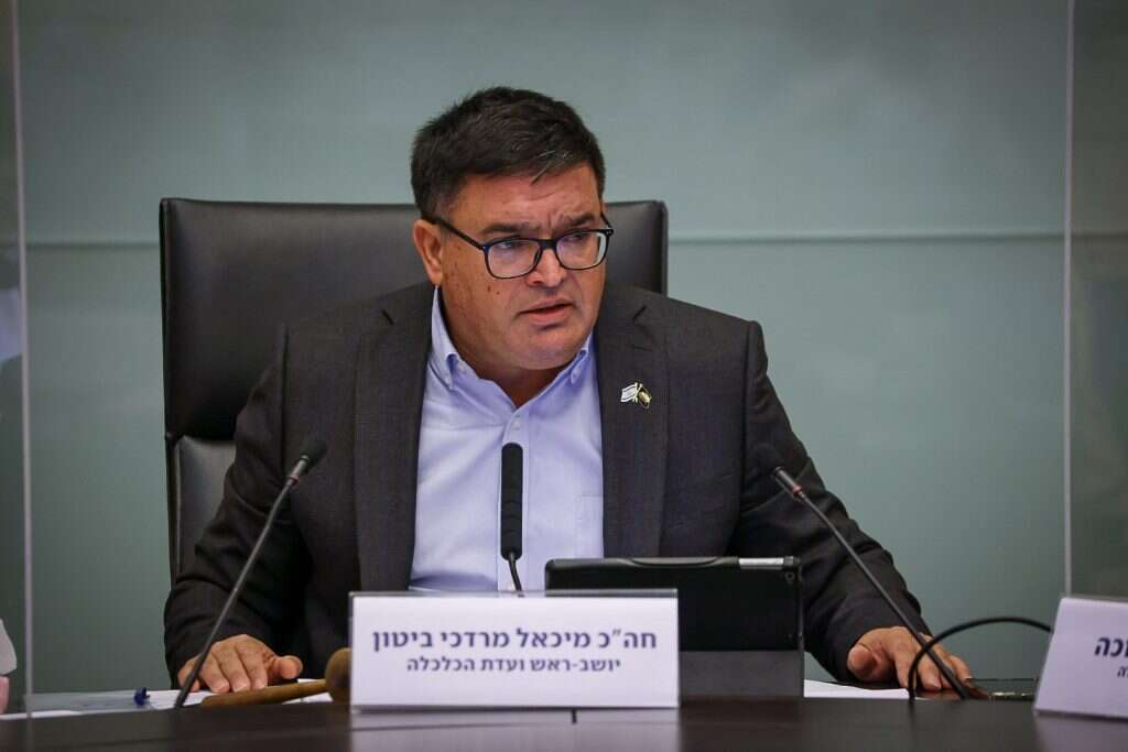 יו"ר ועדת הכלכלה מיכאל ביטון. | דוברות הכנסת, נועם מושקוביץ