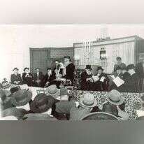 הכתרת הרב יצחק ניסים לכהונת הרב הראשי, 1955. | באדיבות יד הרב ניסים