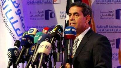 ראש ועדת הבחירות בלוב. | AFP