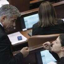 מיכאלי ולפיד בכנסת, 2013. | מרים אלסטר, פלאש 90